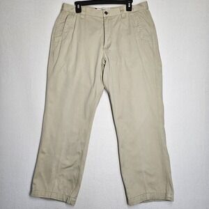 Mountain Khakis Original Mountain Pant Mens 36x32 Khaki Tan Cotton Canvas Gusset